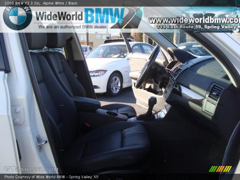 Alpine White / Black 2008 BMW X3 3.0si