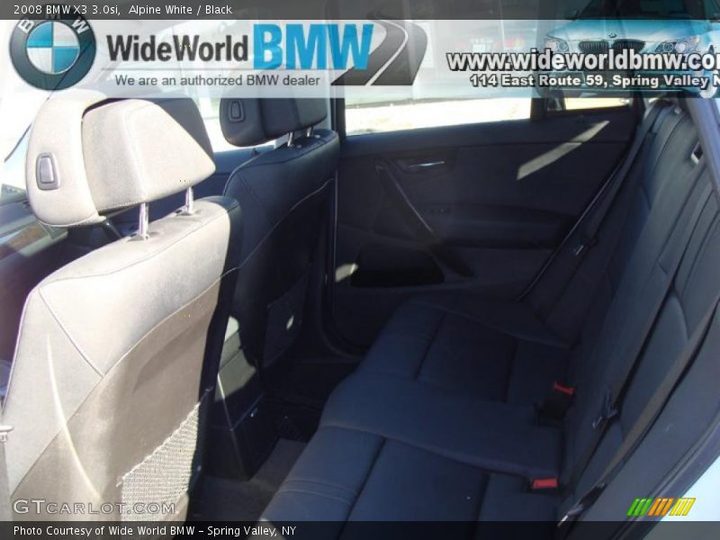 Alpine White / Black 2008 BMW X3 3.0si
