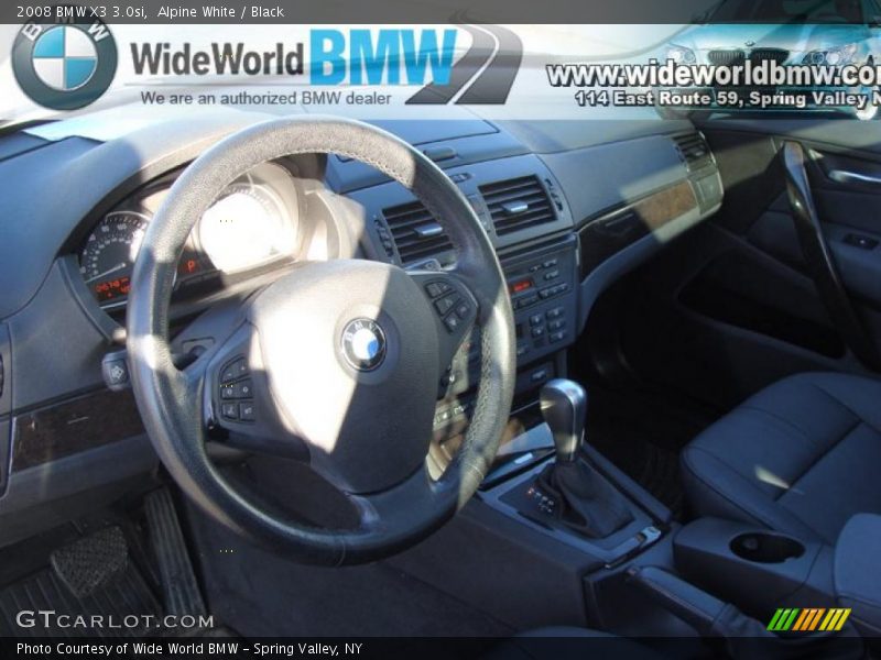 Alpine White / Black 2008 BMW X3 3.0si
