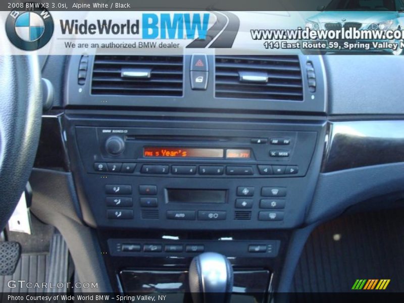 Alpine White / Black 2008 BMW X3 3.0si