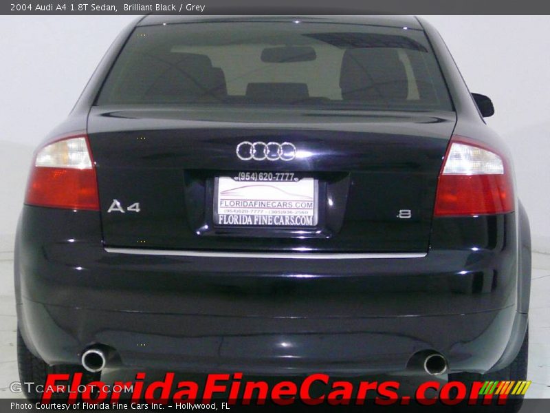 Brilliant Black / Grey 2004 Audi A4 1.8T Sedan