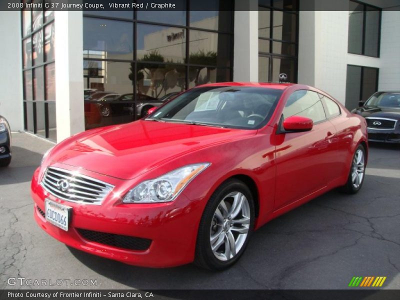 Vibrant Red / Graphite 2008 Infiniti G 37 Journey Coupe