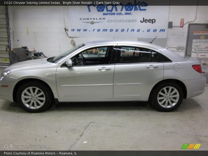 Bright Silver Metallic / Dark Slate Gray 2010 Chrysler Sebring Limited Sedan