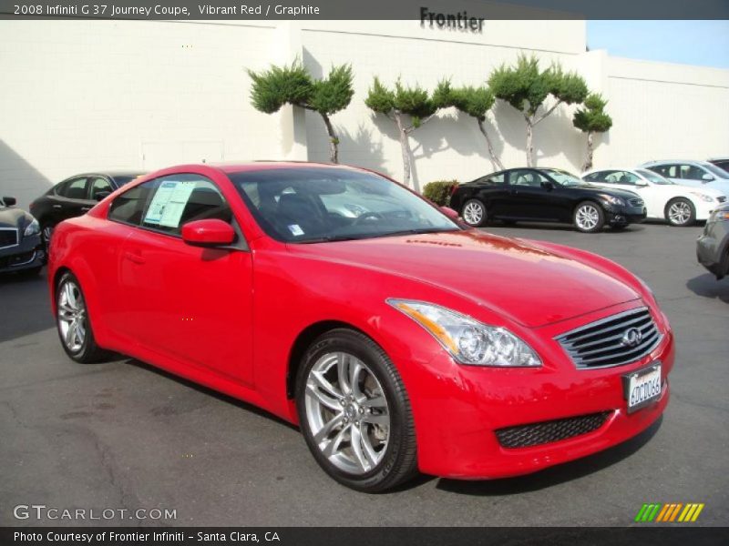 Vibrant Red / Graphite 2008 Infiniti G 37 Journey Coupe