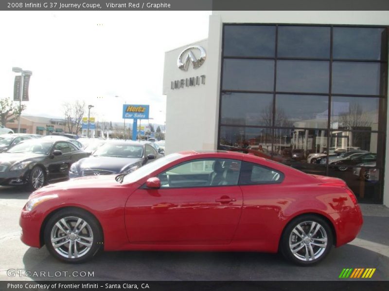 Vibrant Red / Graphite 2008 Infiniti G 37 Journey Coupe