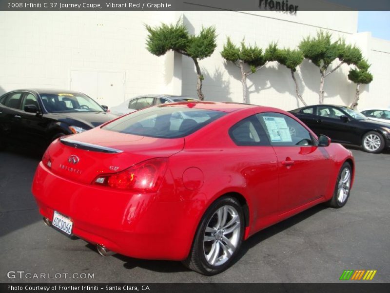 Vibrant Red / Graphite 2008 Infiniti G 37 Journey Coupe