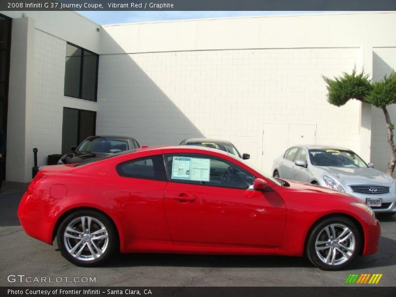 Vibrant Red / Graphite 2008 Infiniti G 37 Journey Coupe