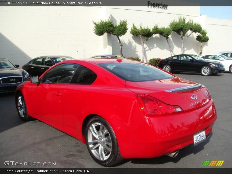 Vibrant Red / Graphite 2008 Infiniti G 37 Journey Coupe