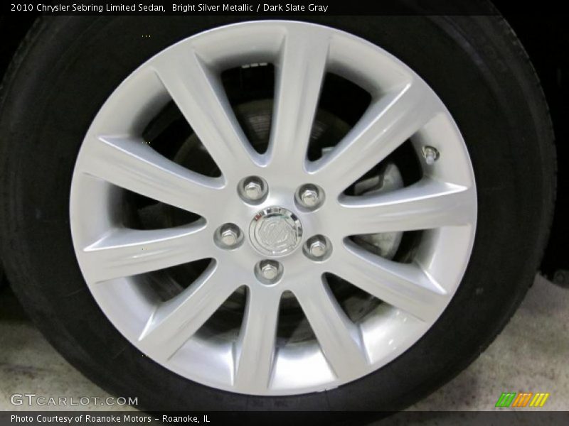 Bright Silver Metallic / Dark Slate Gray 2010 Chrysler Sebring Limited Sedan