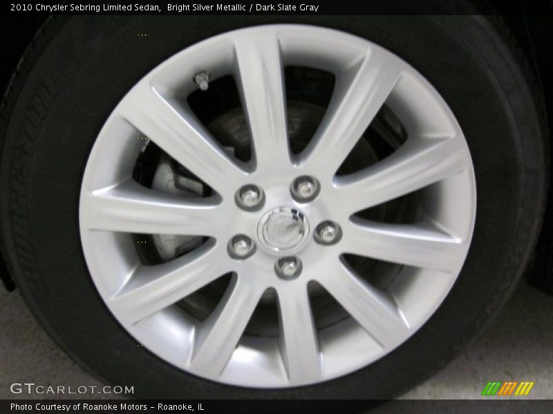Bright Silver Metallic / Dark Slate Gray 2010 Chrysler Sebring Limited Sedan
