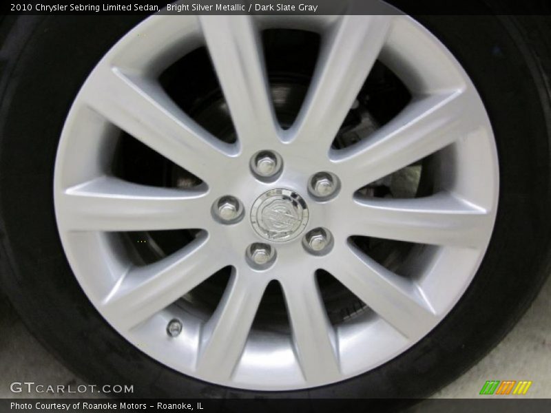Bright Silver Metallic / Dark Slate Gray 2010 Chrysler Sebring Limited Sedan