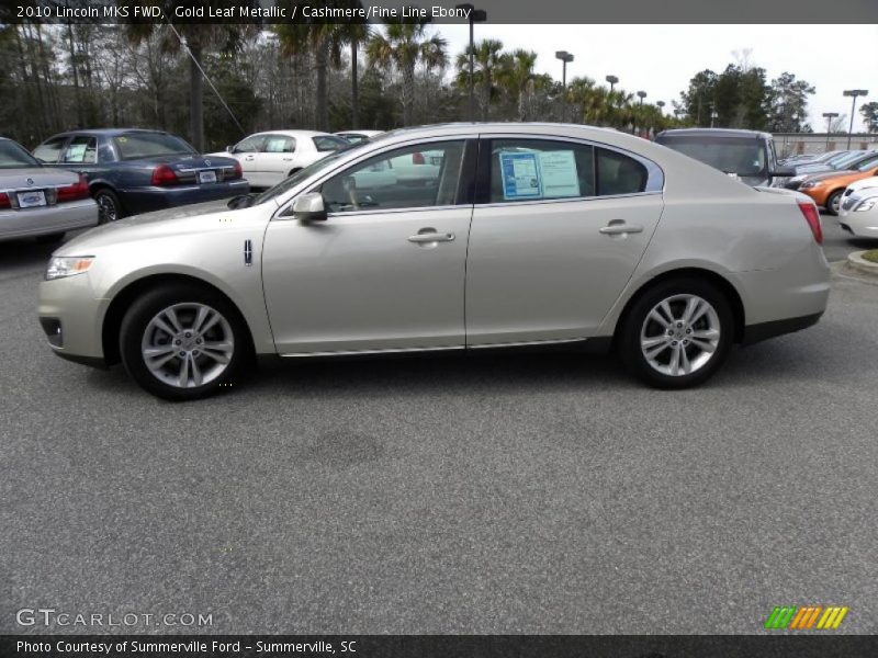 Gold Leaf Metallic / Cashmere/Fine Line Ebony 2010 Lincoln MKS FWD