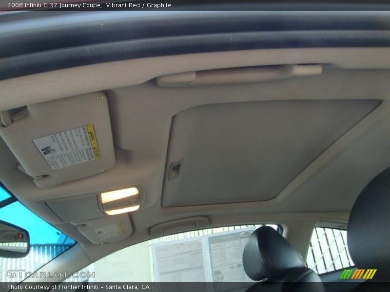 Vibrant Red / Graphite 2008 Infiniti G 37 Journey Coupe
