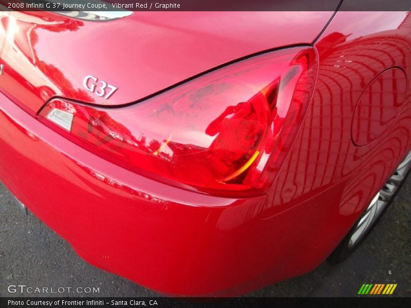 Vibrant Red / Graphite 2008 Infiniti G 37 Journey Coupe