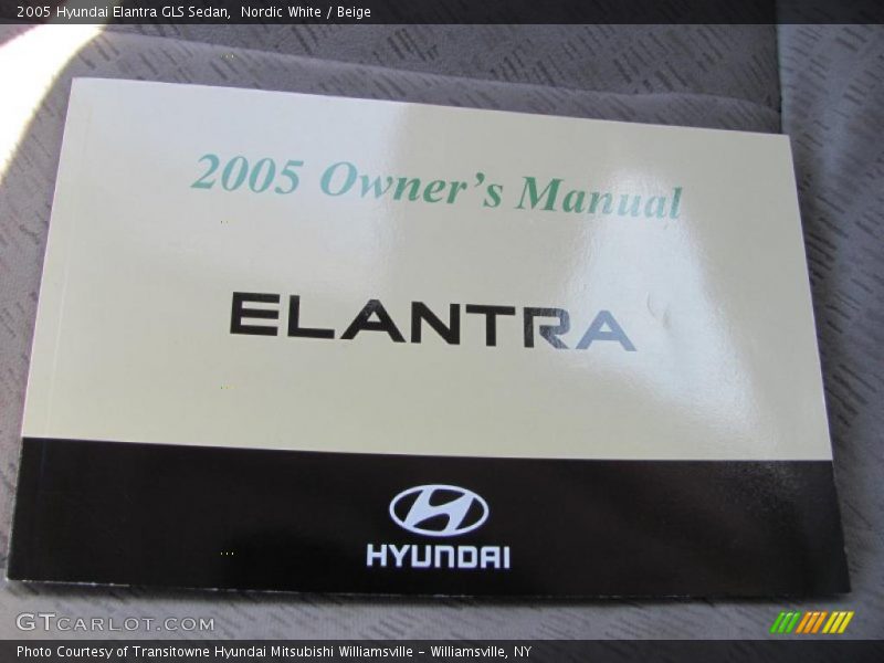 Nordic White / Beige 2005 Hyundai Elantra GLS Sedan