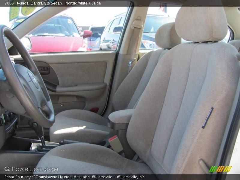 Nordic White / Beige 2005 Hyundai Elantra GLS Sedan