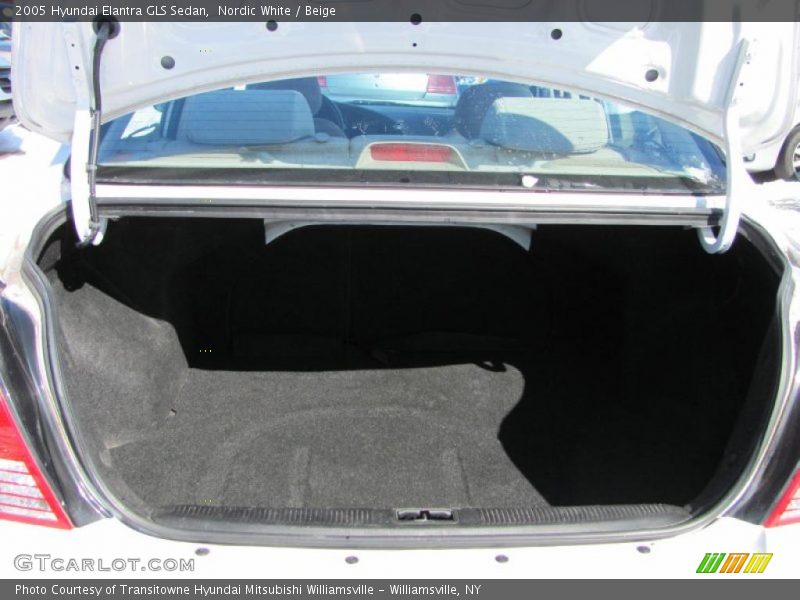 Nordic White / Beige 2005 Hyundai Elantra GLS Sedan