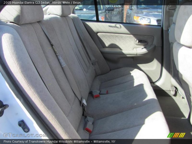 Nordic White / Beige 2005 Hyundai Elantra GLS Sedan