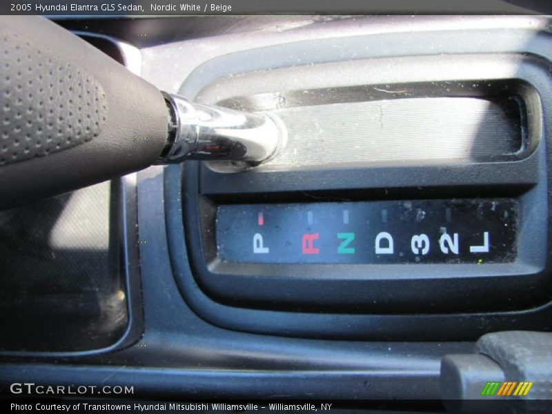 Nordic White / Beige 2005 Hyundai Elantra GLS Sedan