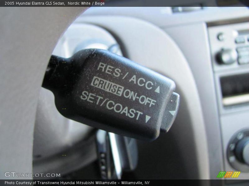 Nordic White / Beige 2005 Hyundai Elantra GLS Sedan