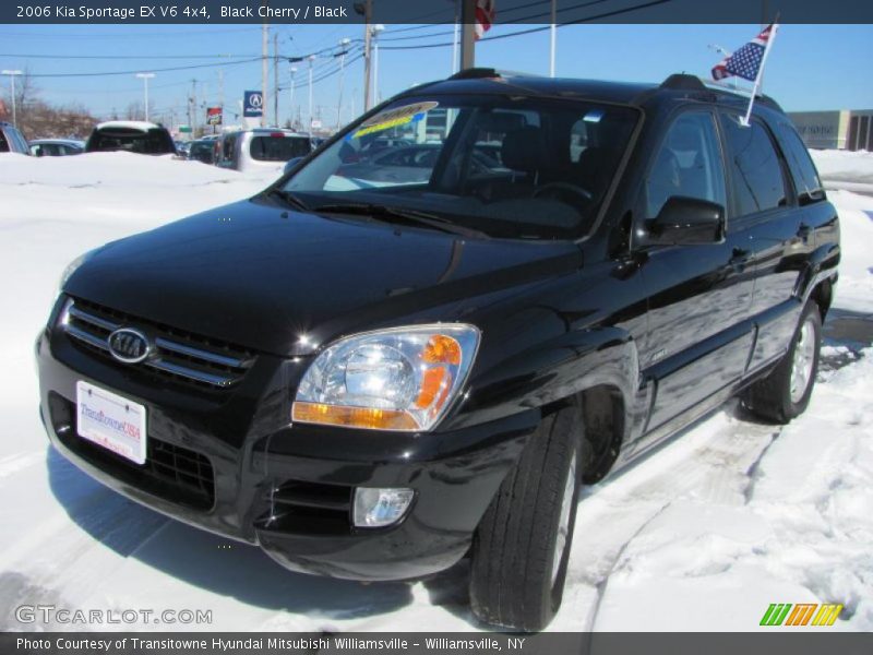 Black Cherry / Black 2006 Kia Sportage EX V6 4x4