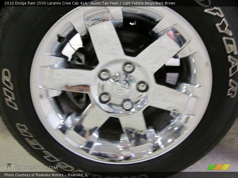 Austin Tan Pearl / Light Pebble Beige/Bark Brown 2010 Dodge Ram 1500 Laramie Crew Cab 4x4