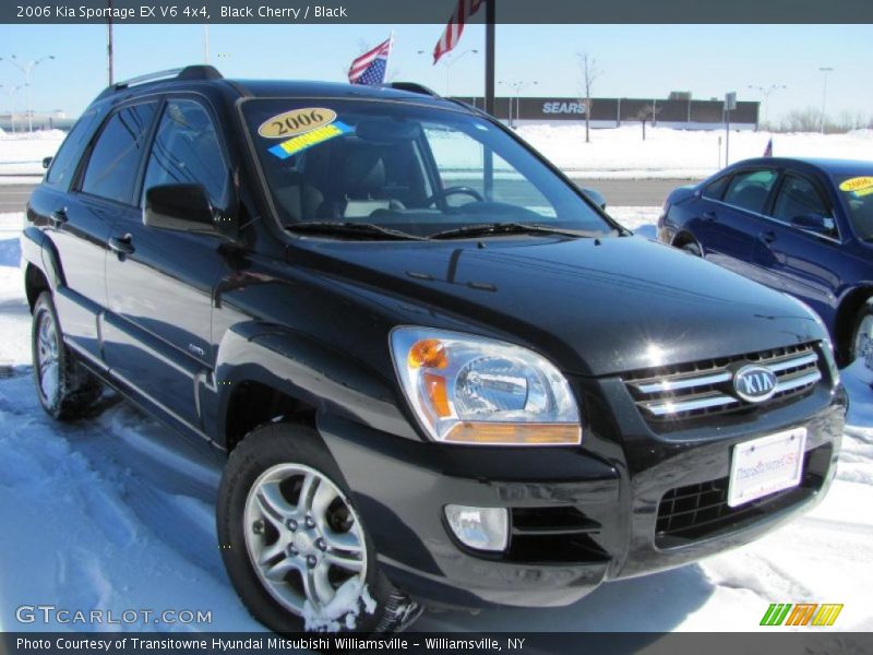 Black Cherry / Black 2006 Kia Sportage EX V6 4x4