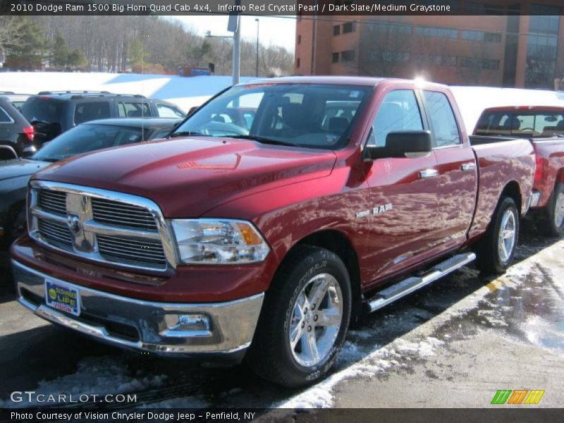 Inferno Red Crystal Pearl / Dark Slate/Medium Graystone 2010 Dodge Ram 1500 Big Horn Quad Cab 4x4