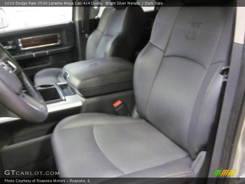 Bright Silver Metallic / Dark Slate 2010 Dodge Ram 3500 Laramie Mega Cab 4x4 Dually