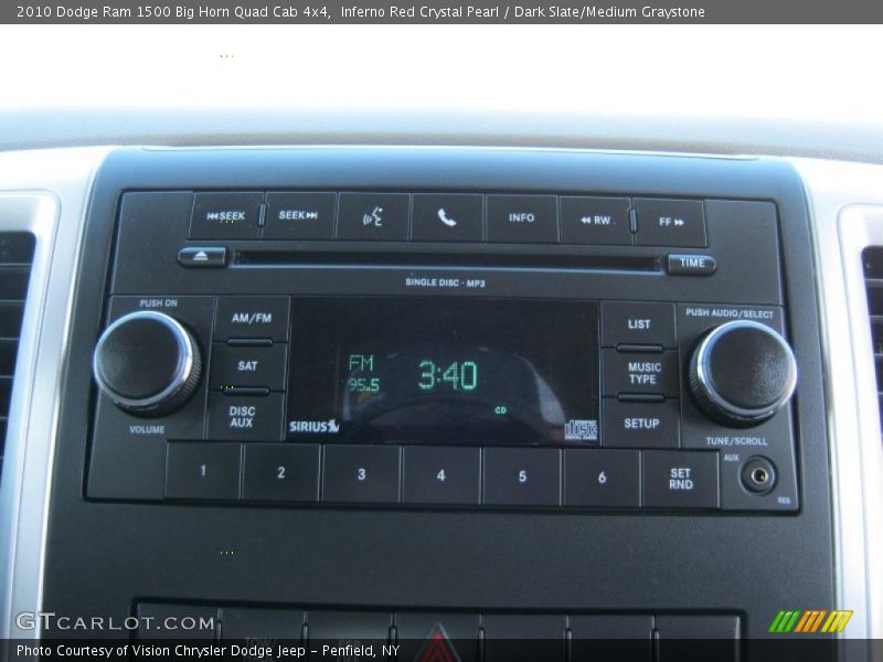 Inferno Red Crystal Pearl / Dark Slate/Medium Graystone 2010 Dodge Ram 1500 Big Horn Quad Cab 4x4