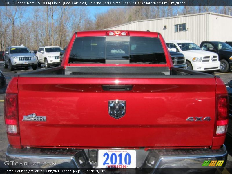 Inferno Red Crystal Pearl / Dark Slate/Medium Graystone 2010 Dodge Ram 1500 Big Horn Quad Cab 4x4