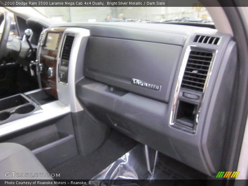 Bright Silver Metallic / Dark Slate 2010 Dodge Ram 3500 Laramie Mega Cab 4x4 Dually