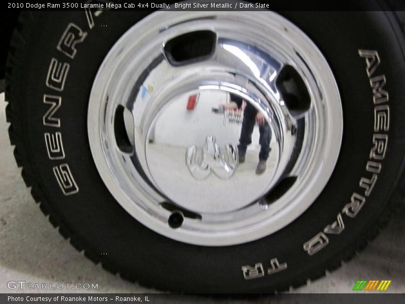 Bright Silver Metallic / Dark Slate 2010 Dodge Ram 3500 Laramie Mega Cab 4x4 Dually