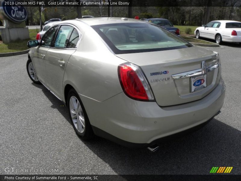 Gold Leaf Metallic / Cashmere/Fine Line Ebony 2010 Lincoln MKS FWD