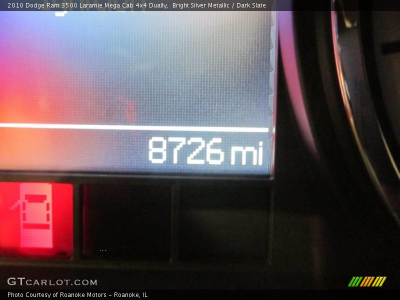 Bright Silver Metallic / Dark Slate 2010 Dodge Ram 3500 Laramie Mega Cab 4x4 Dually