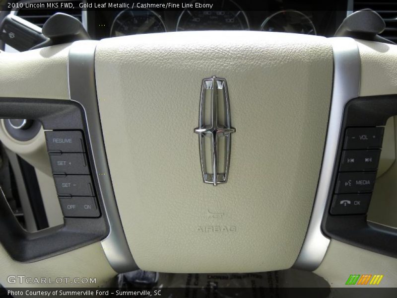 Gold Leaf Metallic / Cashmere/Fine Line Ebony 2010 Lincoln MKS FWD