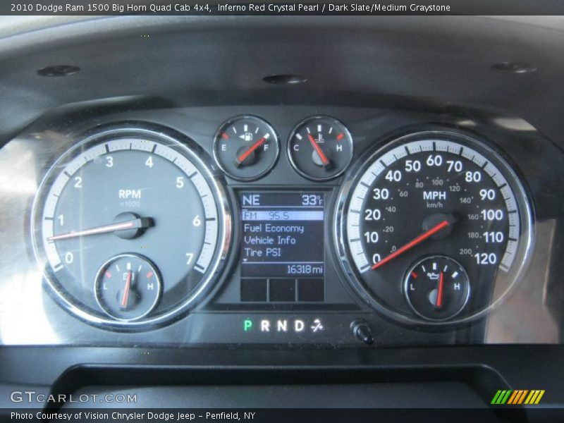 Inferno Red Crystal Pearl / Dark Slate/Medium Graystone 2010 Dodge Ram 1500 Big Horn Quad Cab 4x4