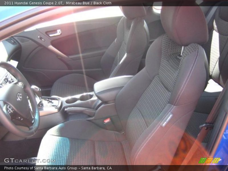 Mirabeau Blue / Black Cloth 2011 Hyundai Genesis Coupe 2.0T