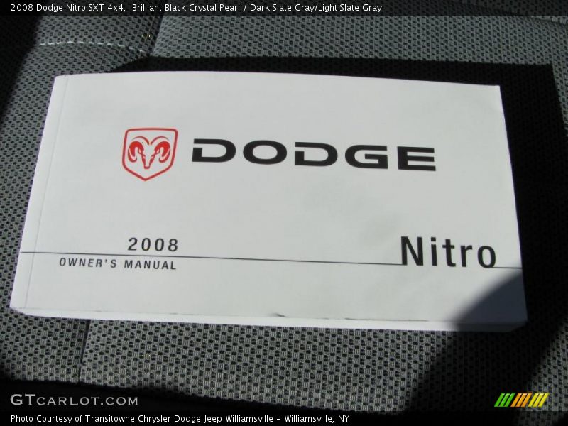 Brilliant Black Crystal Pearl / Dark Slate Gray/Light Slate Gray 2008 Dodge Nitro SXT 4x4