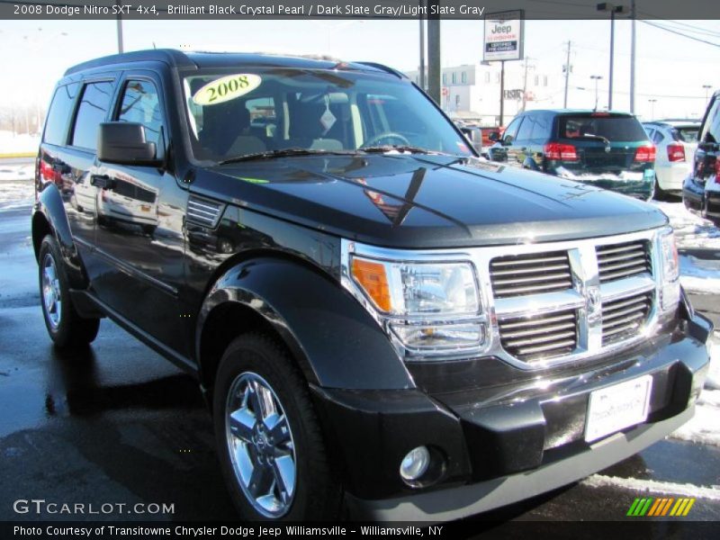 Brilliant Black Crystal Pearl / Dark Slate Gray/Light Slate Gray 2008 Dodge Nitro SXT 4x4