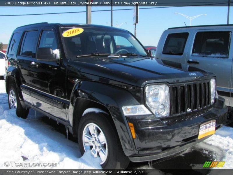 Brilliant Black Crystal Pearl / Dark Slate Gray/Light Slate Gray 2008 Dodge Nitro SXT 4x4