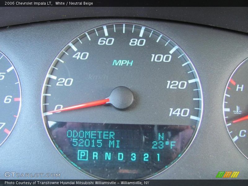 White / Neutral Beige 2006 Chevrolet Impala LT