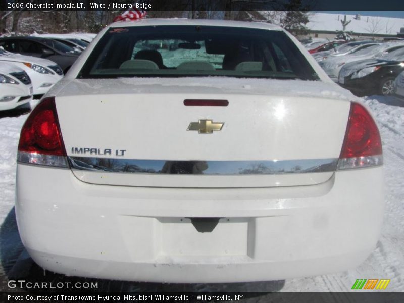 White / Neutral Beige 2006 Chevrolet Impala LT