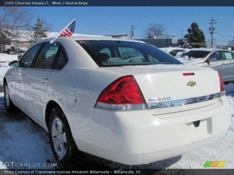 White / Neutral Beige 2006 Chevrolet Impala LT
