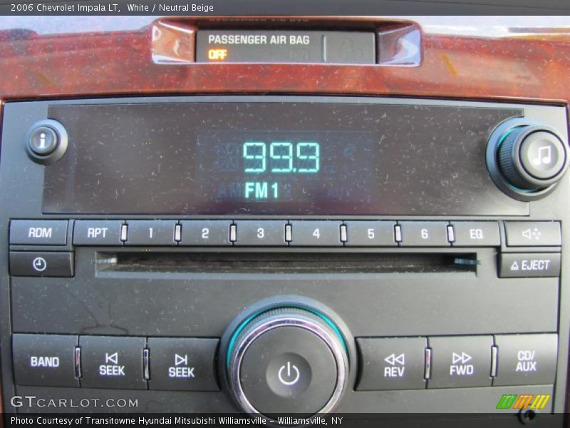 White / Neutral Beige 2006 Chevrolet Impala LT
