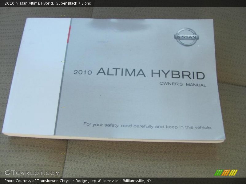 Super Black / Blond 2010 Nissan Altima Hybrid