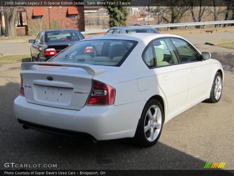Satin White Pearl / Taupe 2006 Subaru Legacy 2.5i Special Edition Sedan