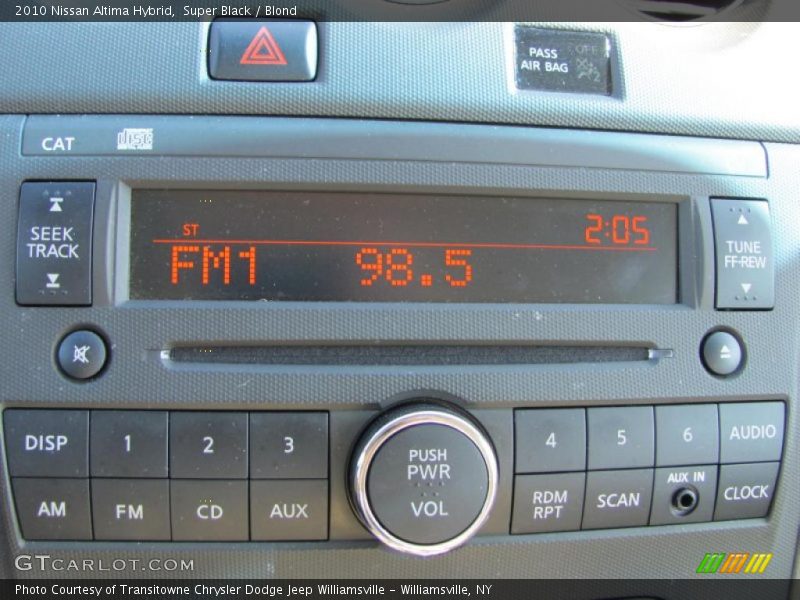 Super Black / Blond 2010 Nissan Altima Hybrid