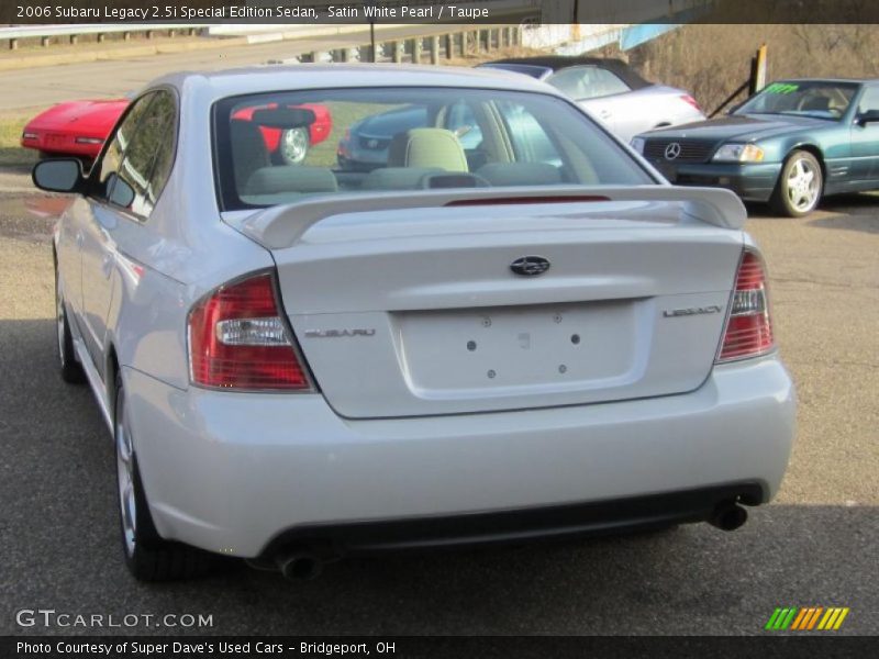 Satin White Pearl / Taupe 2006 Subaru Legacy 2.5i Special Edition Sedan