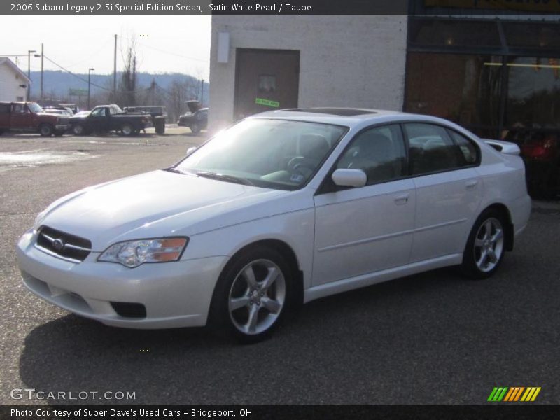 Satin White Pearl / Taupe 2006 Subaru Legacy 2.5i Special Edition Sedan